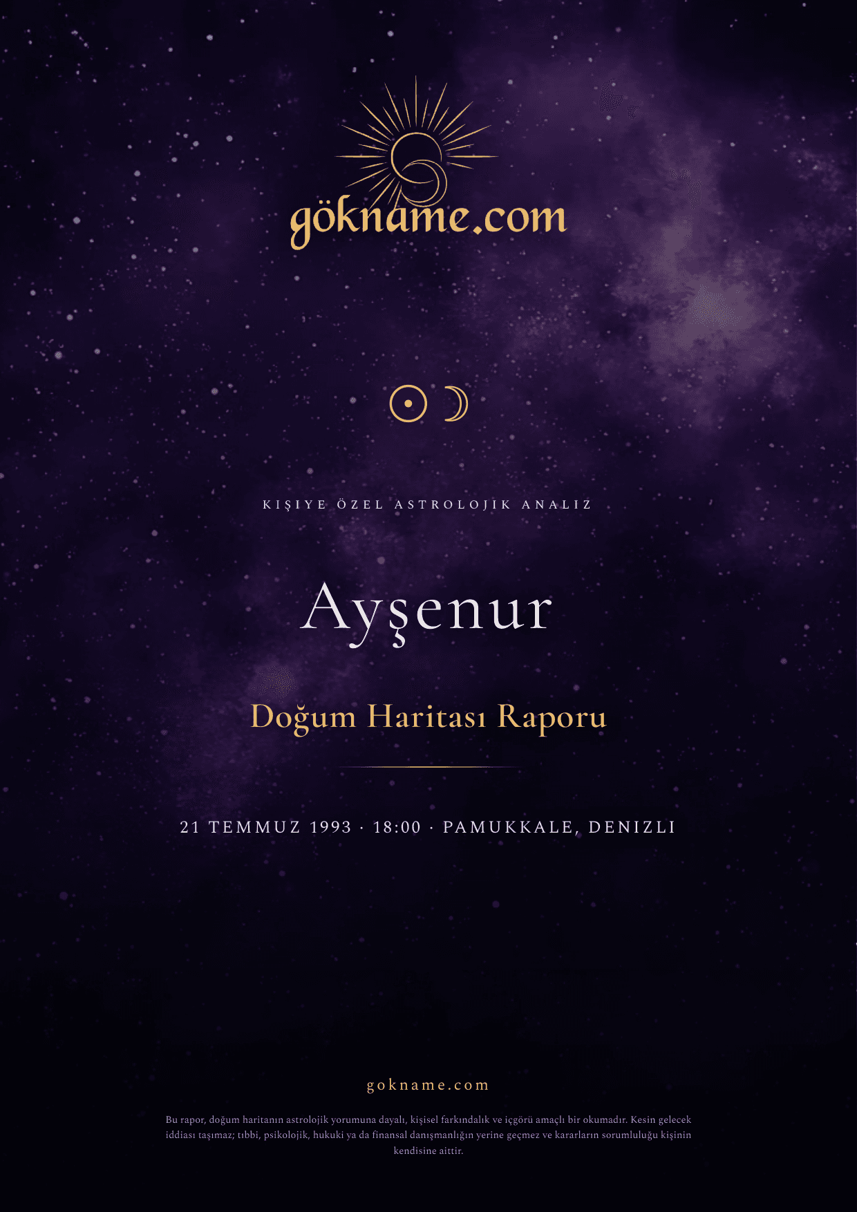 Örnek Doğum Haritası Analizi #2