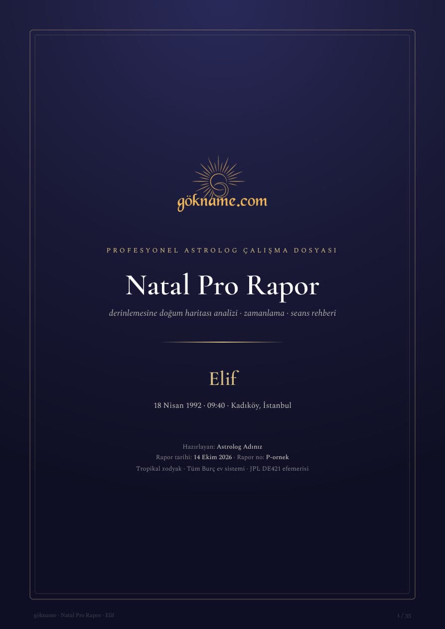 Natal Pro Rapor kapağı